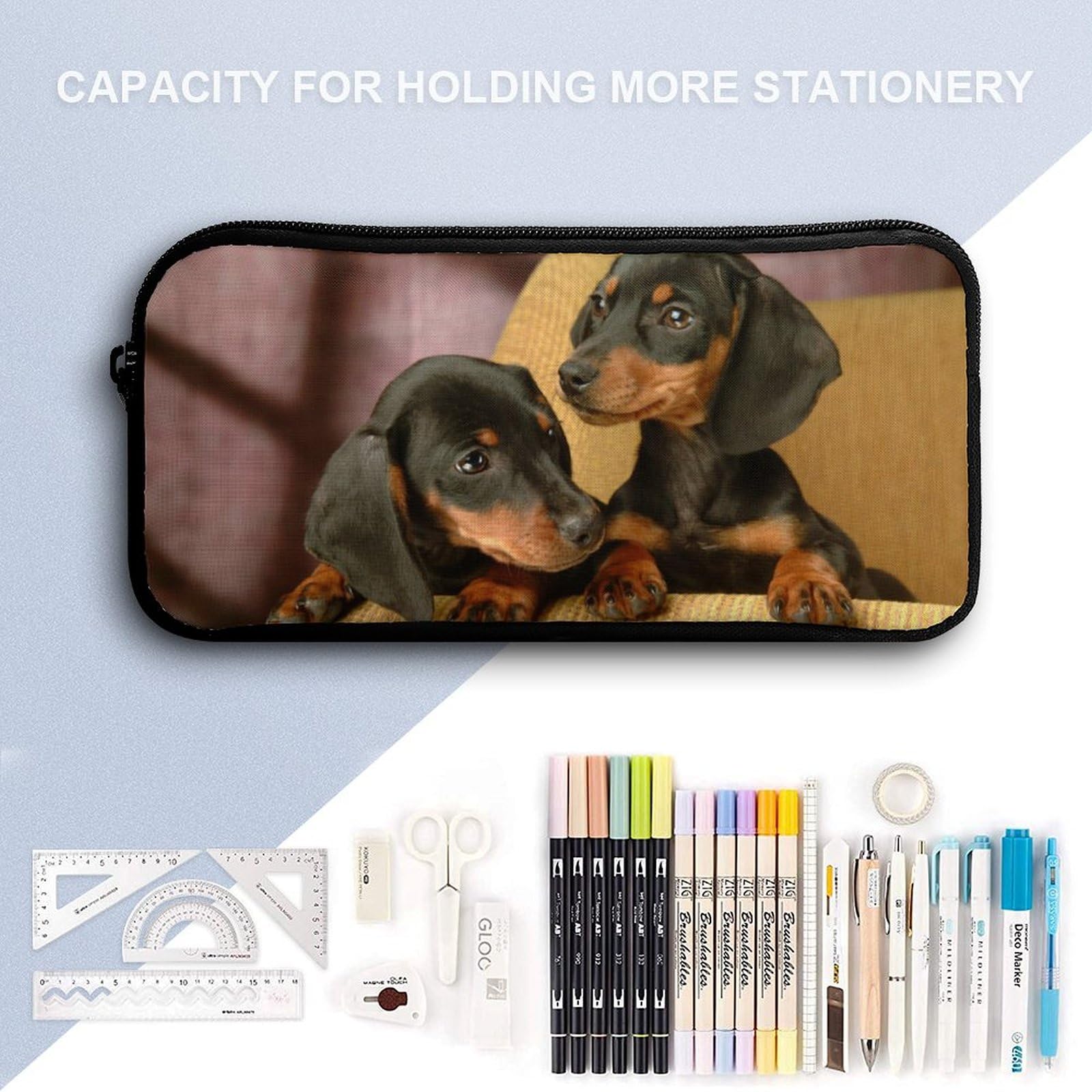 Peteralexander ダックスフンド 紙袋 Amazon.co.jp: ペンケース ダックスフンド 犬 動物 ペン袋 筆袋