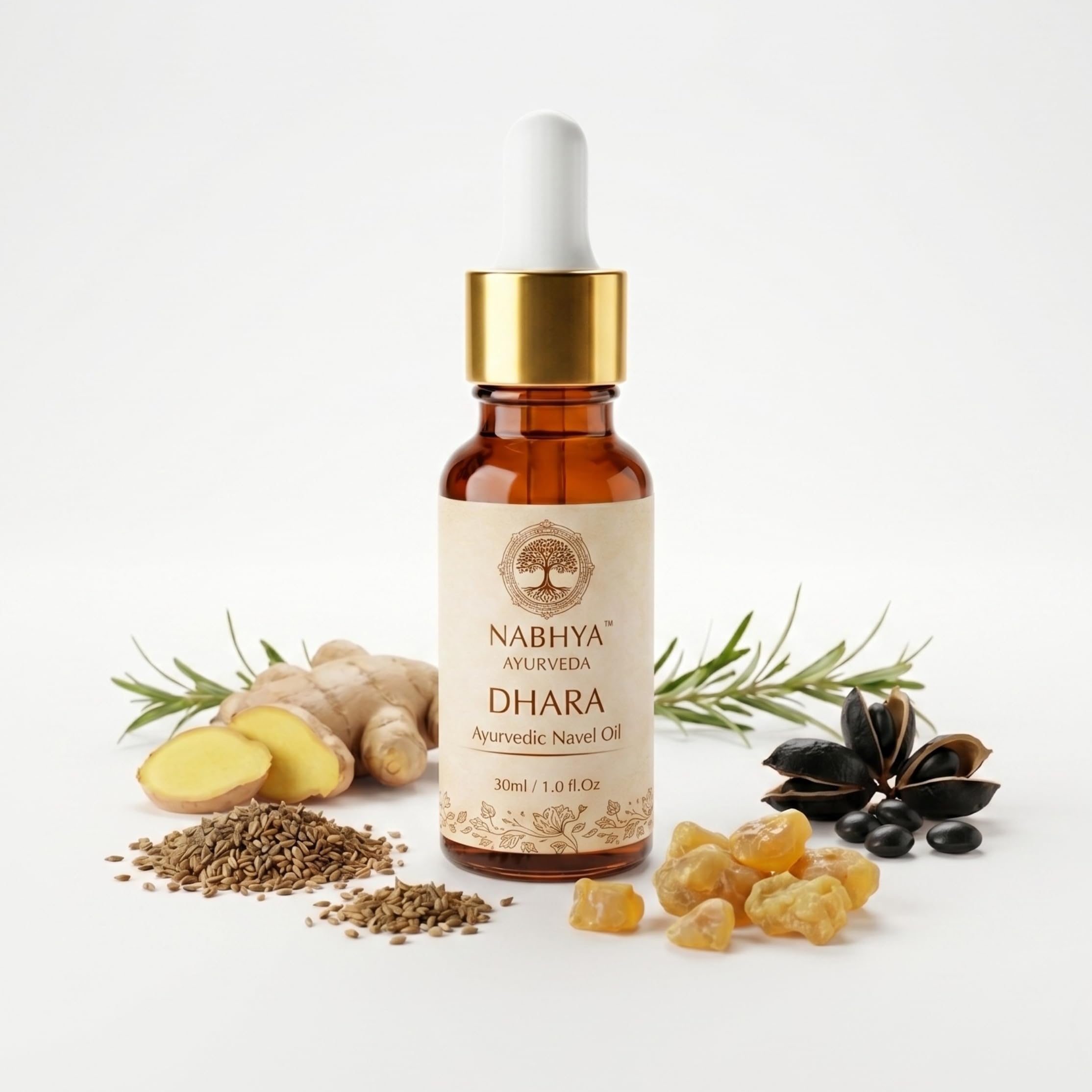 Nabhya Dhara Balanced Belly | Digestion & Detox Nabhi Oil,For Healthy Digestion & Bloating Relief, with Herbal Ingredients | 30 ml | Duo Pack-image-49