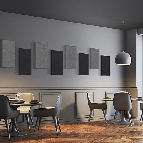 Miniatura 3 de UMIACOUSTICS 4 paneles acústicos, paneles acústicos de fibra de vidrio de 2 pulgadas de grosor, 23.6 x 11.8 pulgadas, paneles insonorizados para