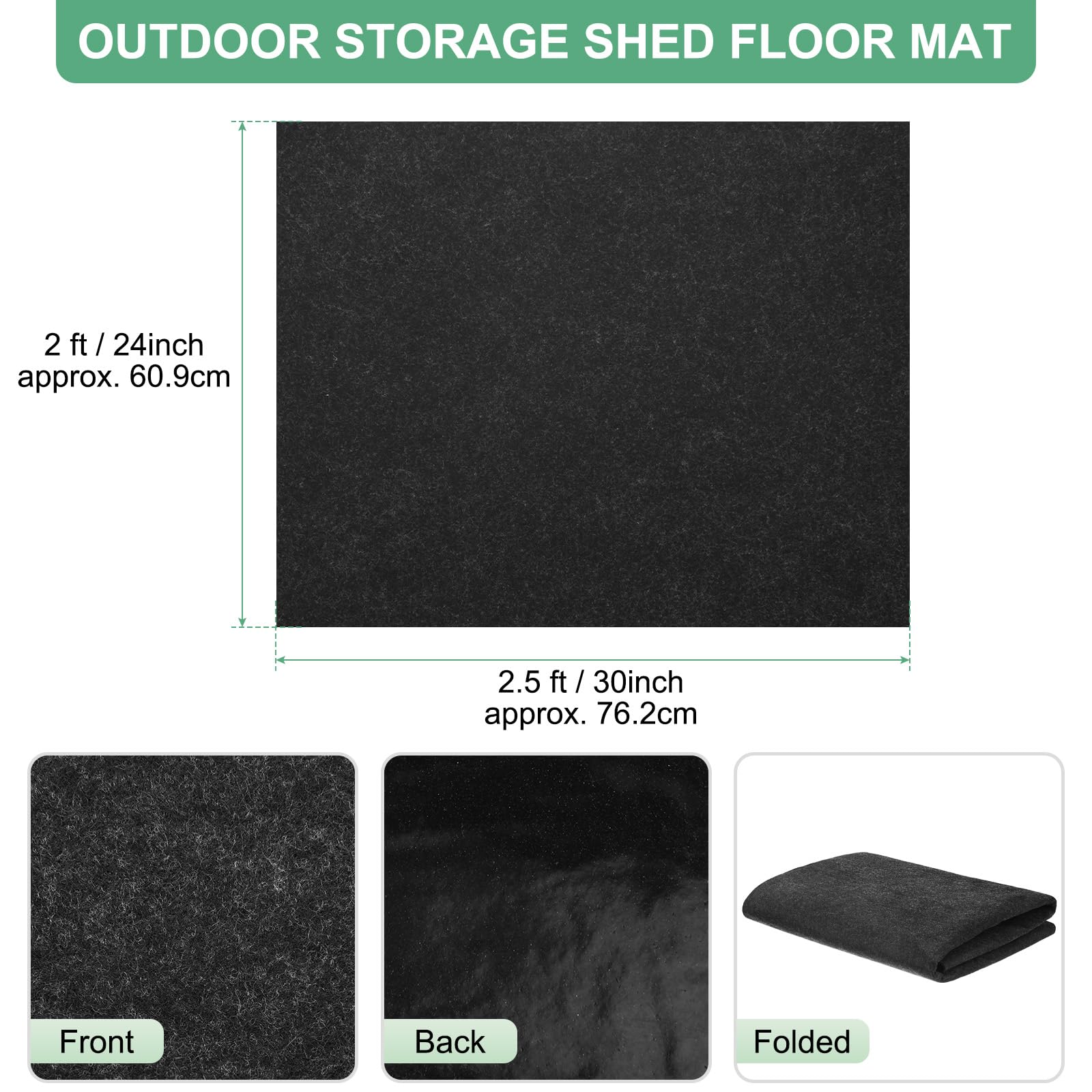 M METERXITY Outdoor Storage Shed Mat - Image 3