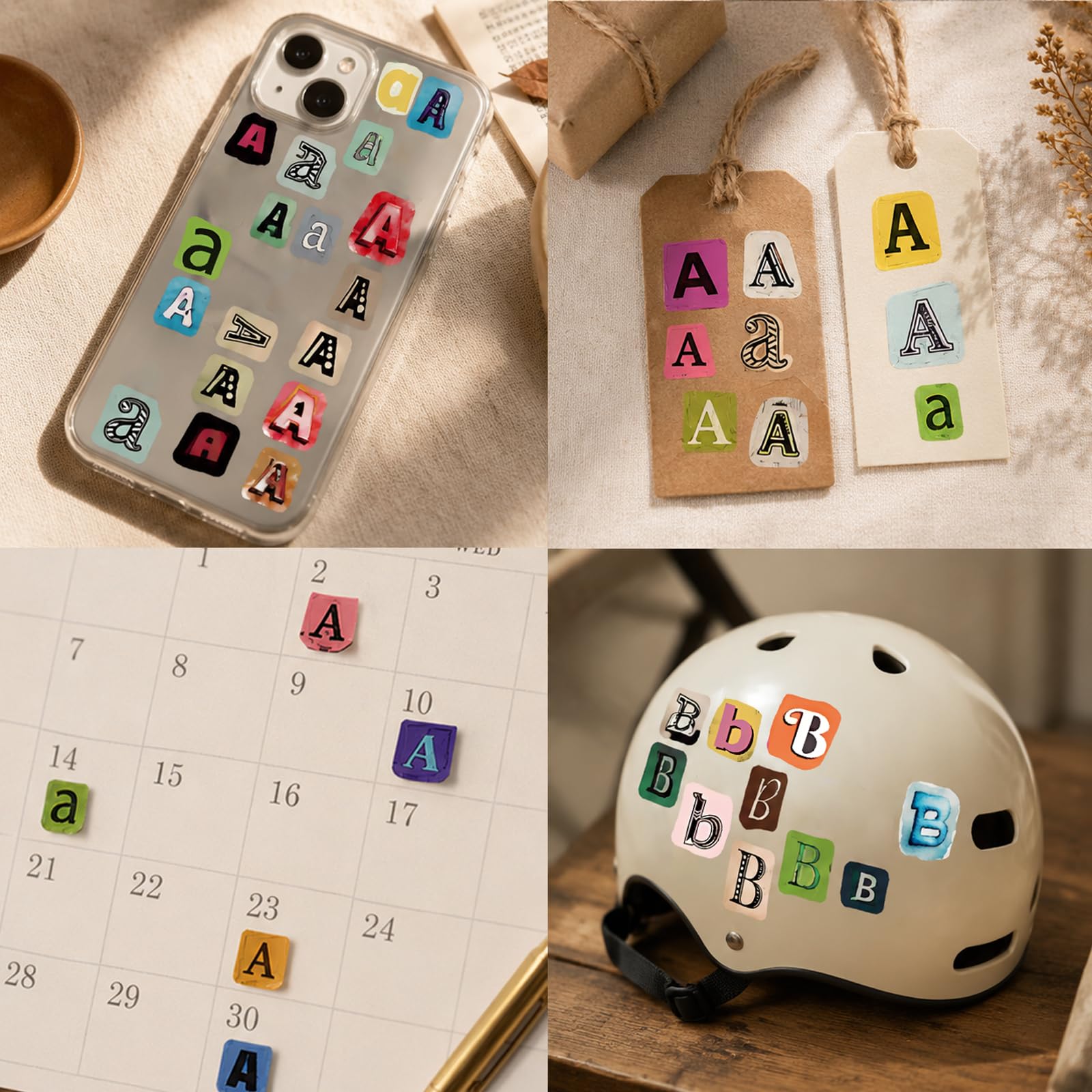 Letter Stickers - 1600+ Pcs for Scrapbooking -3