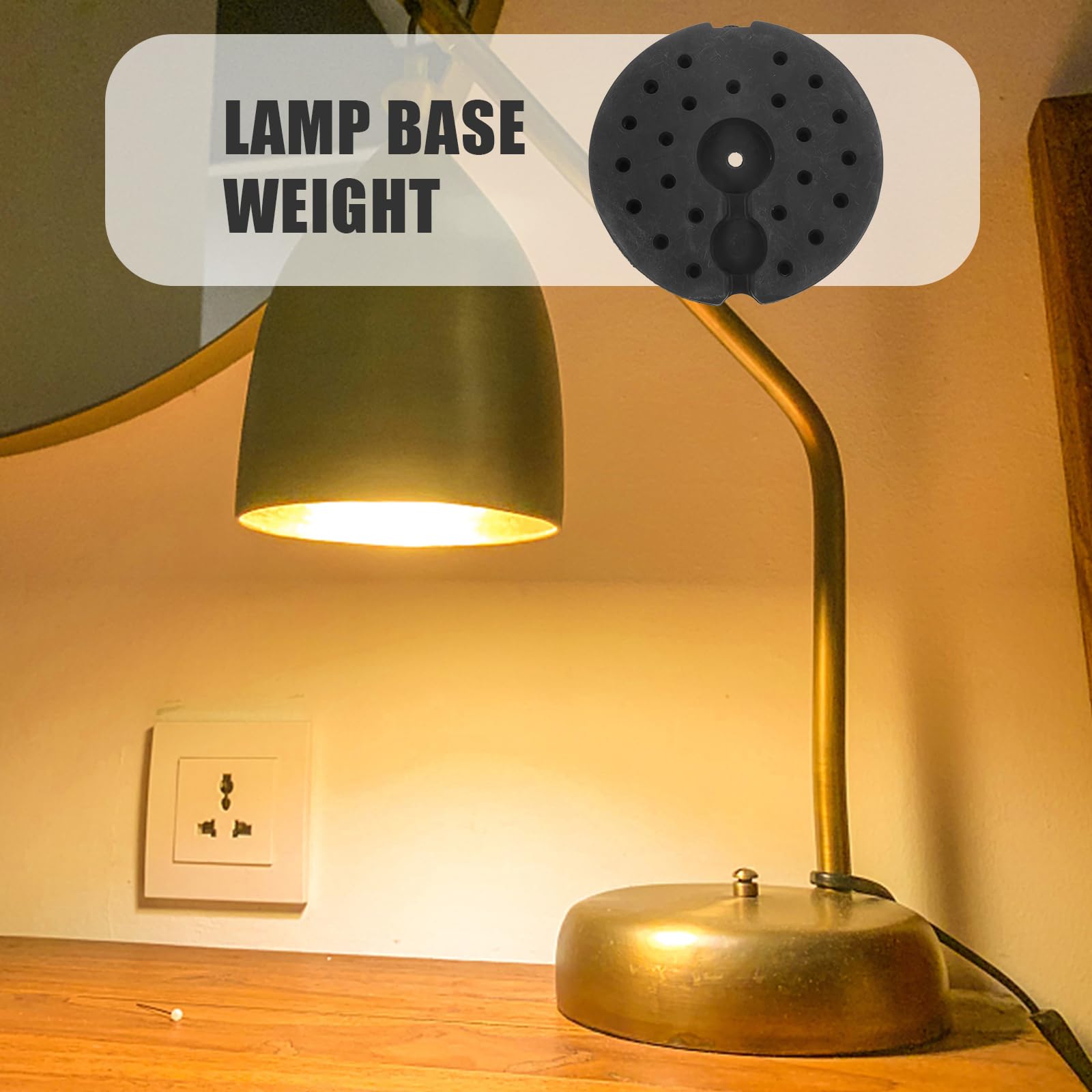 ABOOFAN Base De Lampadaire Lestée Poids Du Pied De Lampe Pour Lampadaire Base De Lampe De Bureau 9.17 X 9.17 X 0.87 Po 1 X Poids De Pour Salon Et Bureau