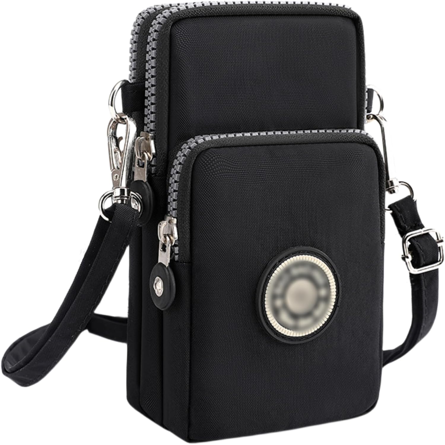 ZGMYC 3-Layers Cellphone Pouch Wristlet Purse Waterproof Sports Armband Shoulder Bag Wallet
