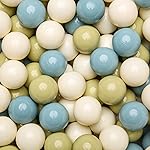 GOGOSO Ball Pit Balls - 2.15inch Plasticsball for Kids Toddlers Birthday Gifts, Summer Vibrant Colors Visual Stimulation Xmas Decor,100pcs Creamy Green+Creamy Blue+ Soft White