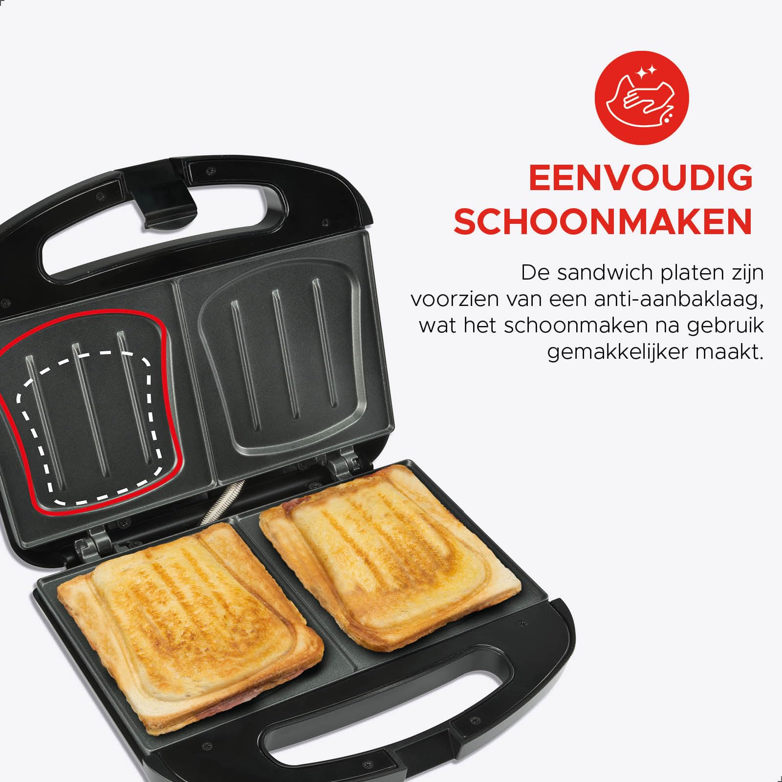 Sandwichera XXL Negra