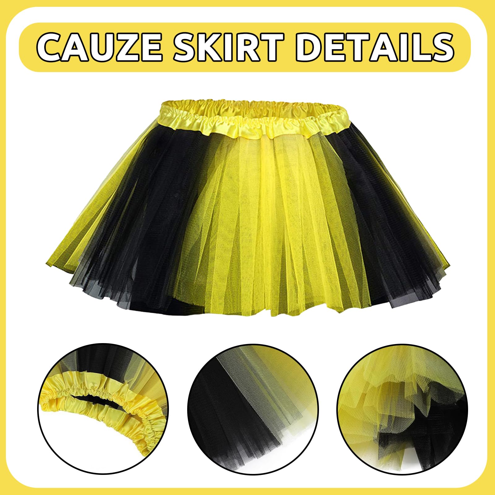 DAVBNM 7PCS Bumble Bee Costume Kids - Image 3