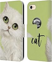 Vista 270 de Head Case Designs Funda de piel con licencia oficial de Animal Club International Bat Faces compatible con Apple iPhone 7 Plus/iPhone 8 Plus