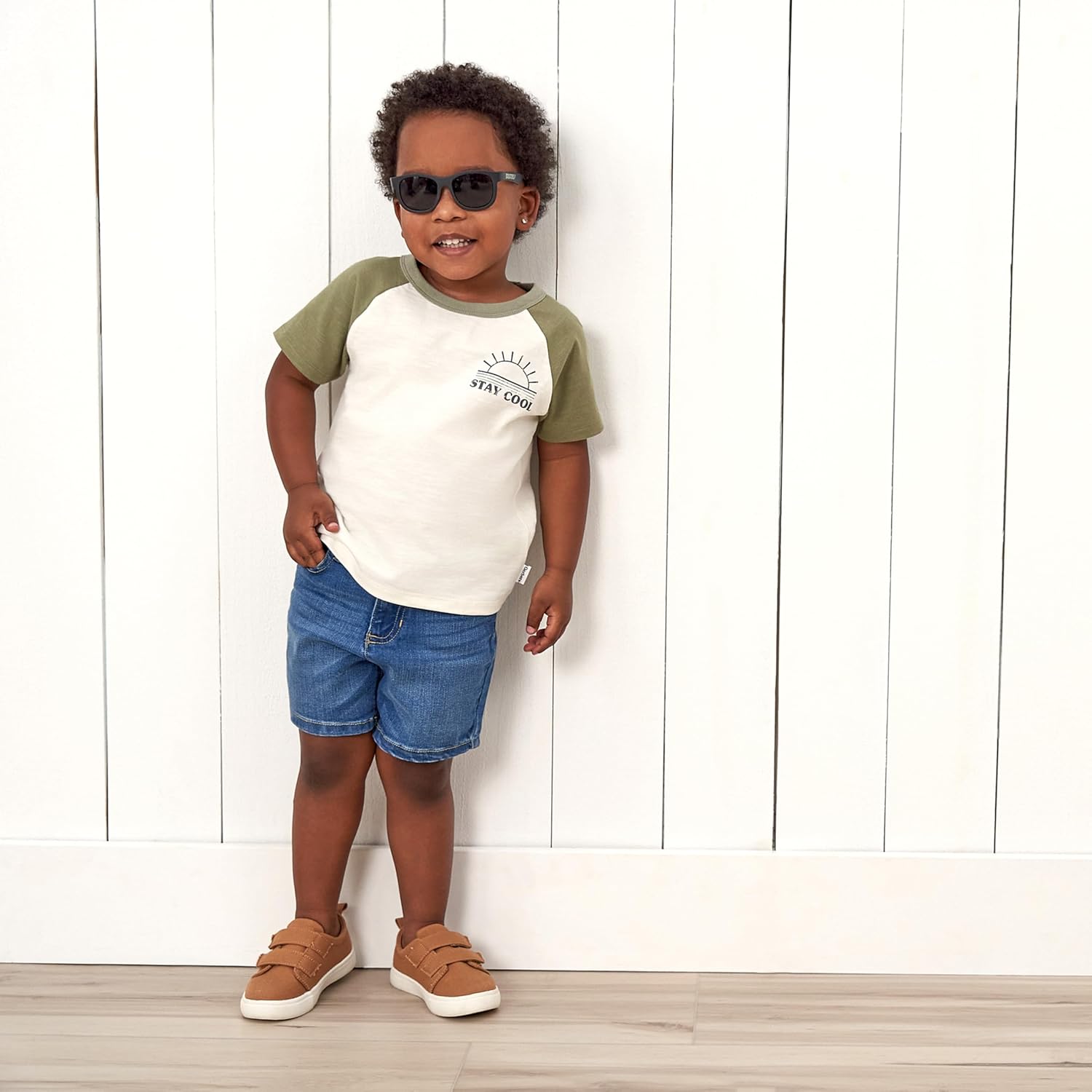 Gerber Unisex-Baby Baby and Toddler Unisex Denim Shorts - Image 3