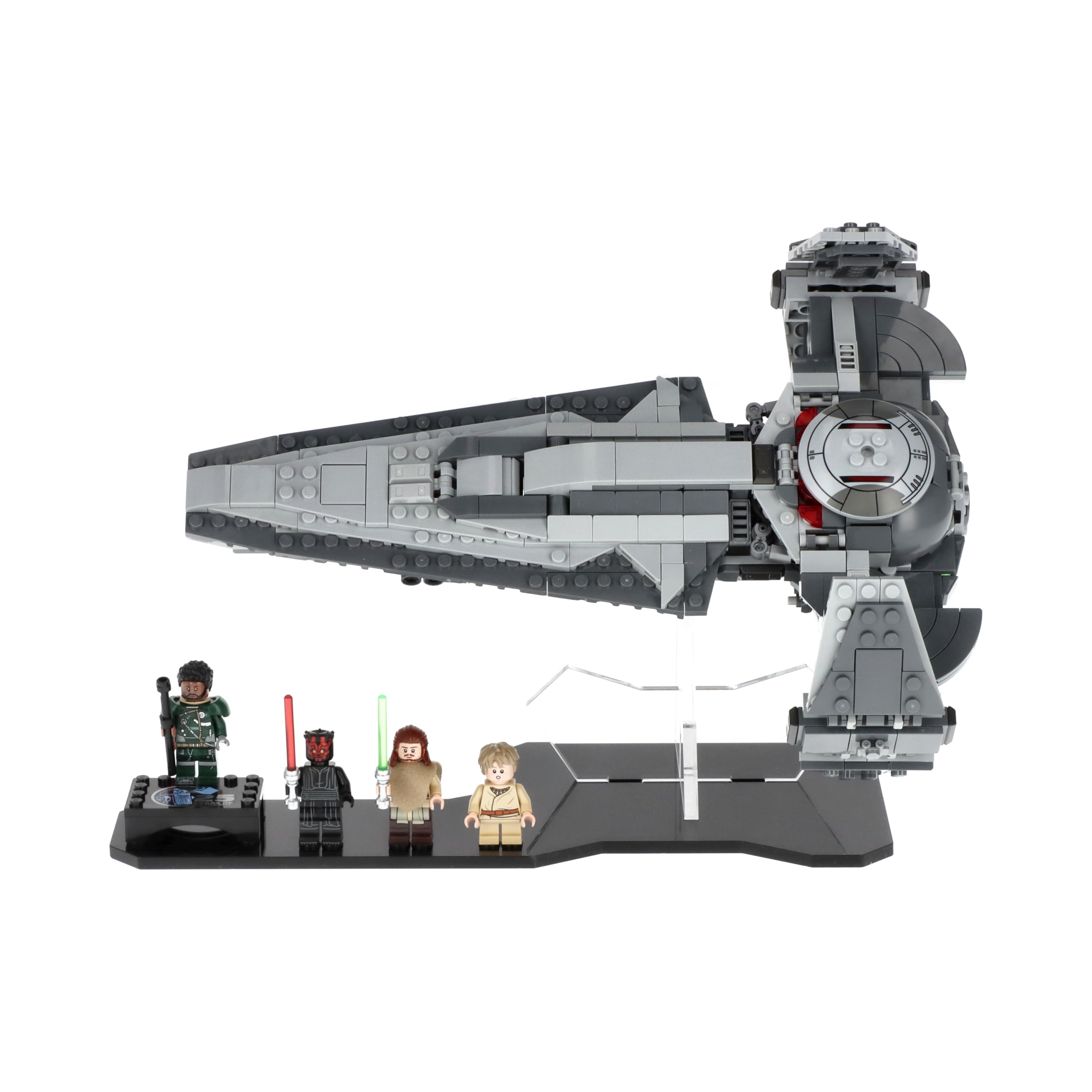 Plexico Grey Display Stand For Lego 75383 Darth Maul's Sith Infiltrator