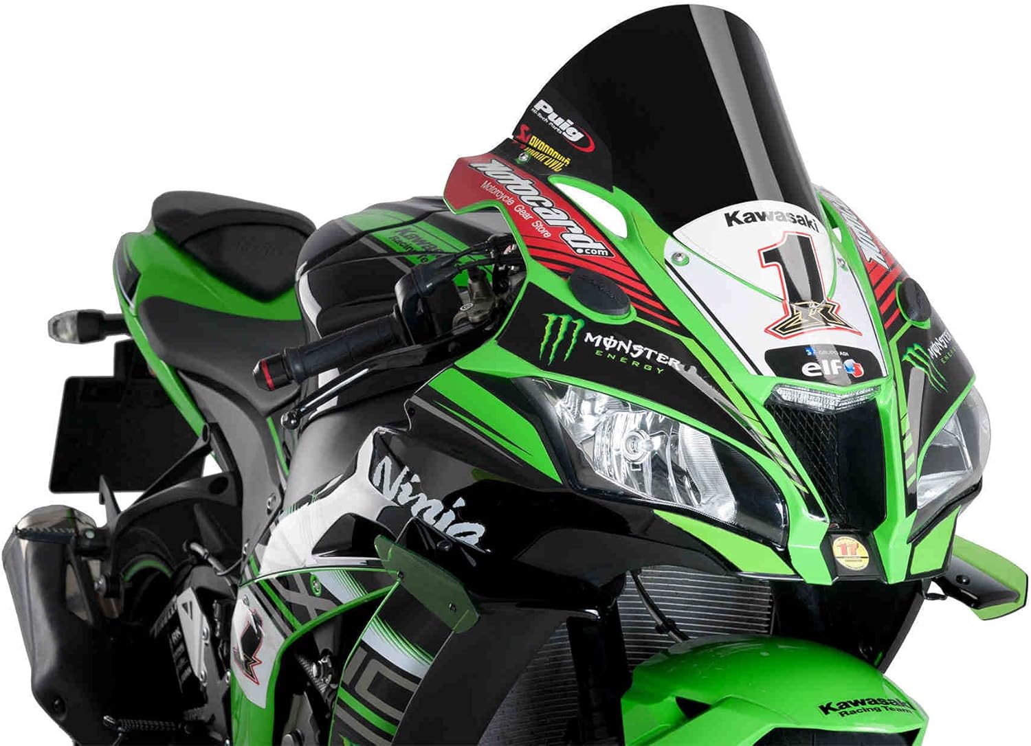 Puig R-Racer Screen Kawasaki ZX-10R 16'-18' C/Black
