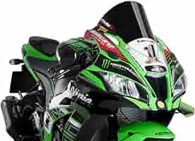 PUIG RACING SCREEN　ZX6R/10R Amazon.com: Puig R-Racer Screen Kawasaki ZX-10R 16'-18' C