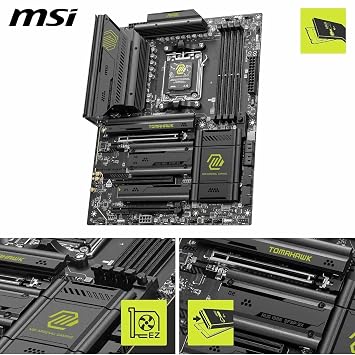 Micro Center CPU Motherboard Combo - AMD Ryzen 7 9800X3D CPU Processor with MSI MAG X870E Tomahawk WiFi ATX Motherboard