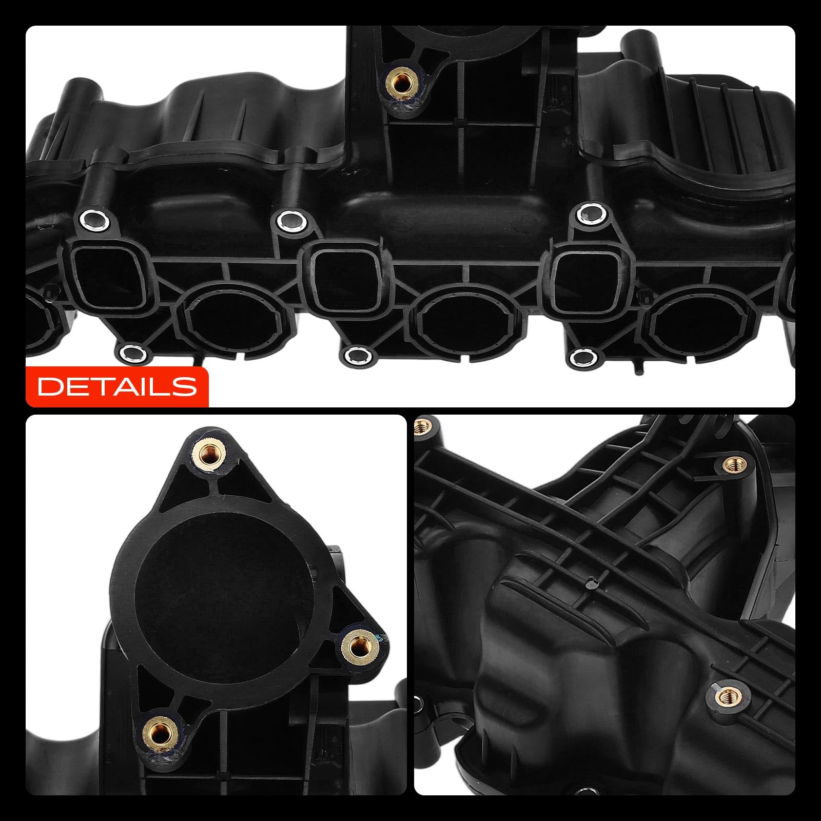 Frankberg Collettore di aspirazione con guarnizione 03L129711AL | Compatibile con: A1 Sportback 8XA 8XF, Altaea XL 5P5 5P8, R.o.o.m.s.t.e.r 5J7, NH3 rapido, Golf Plus 521 5M1