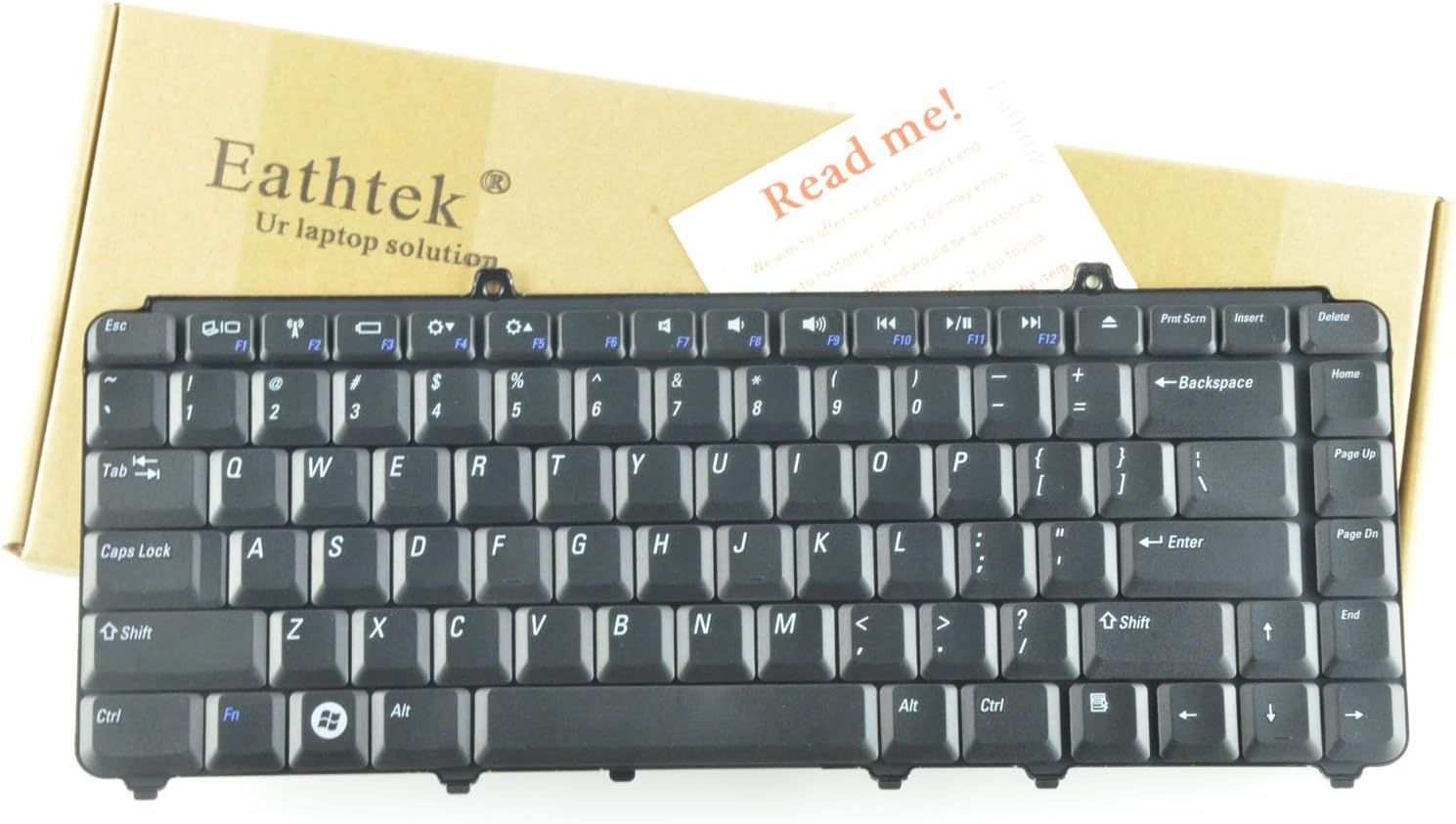 Replacement Keyboard for Dell Inspiron 1525 1526 1540 1545 1410 1420 Series Black US Layout, Compatible Part Number 0NK750 0P446J P446J NSK-D9001 NK750 MU194 SK-D9201 NSK-9301
