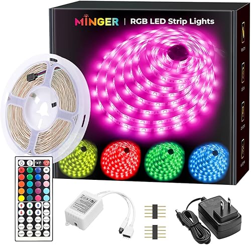 MINGER Kit de tiras de luz LED no impermeables