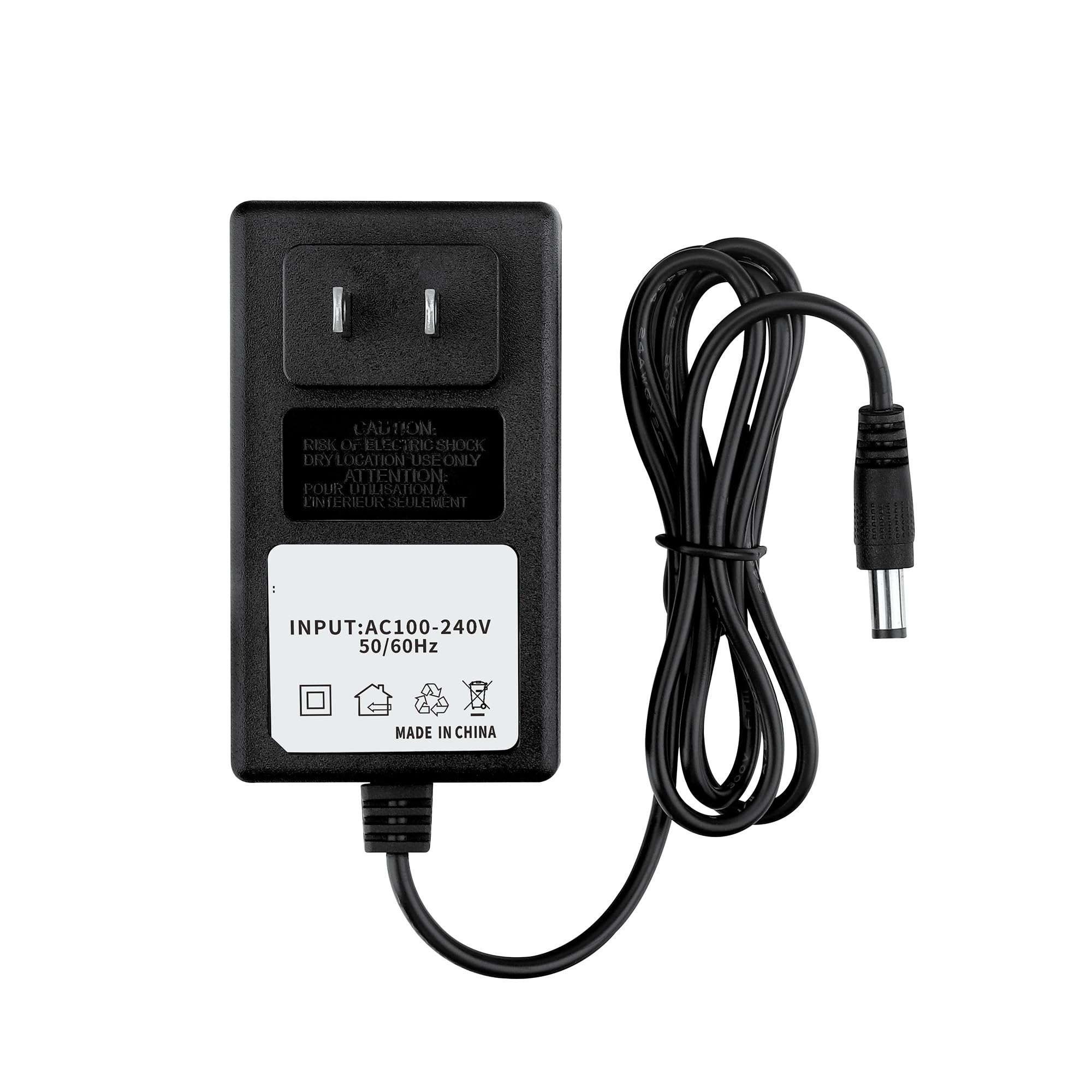 Acdctek 30V AC Adapter Compatible with Voweek VW-VC09 VW-VC10 Power, Compatible with Orfeld Model V16 Pro V16Pro Stick Vac Lightweight Cordless Vacuum