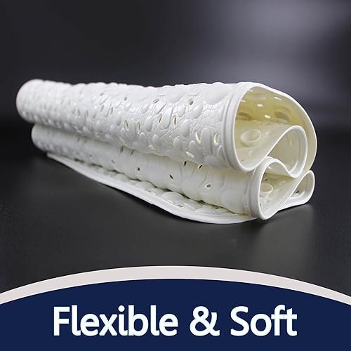 Miniatura 6 de SAFELAND - Tapete antideslizante para baño, ducha, bañera, material TPR, ecológico, sin PVC, lavable a máquina, sin olor, con potentes ventosas y