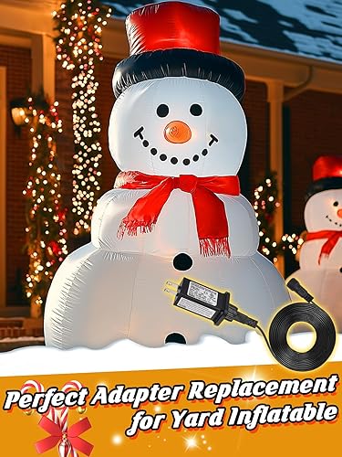 Miniatura 5 de Adaptadores inflables de repuesto de 12 V y 1 A para Pascua, Día de San Patricio, adaptador de fuente de alimentación de clase 2 con cables de