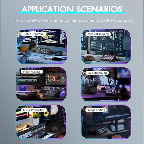 Miniatura 6 de AKP153 Controlador de estudio, Stream Deck, 15 teclas macro, acciones de activación en aplicaciones y software como OBS, Twitch, YouTube, consola