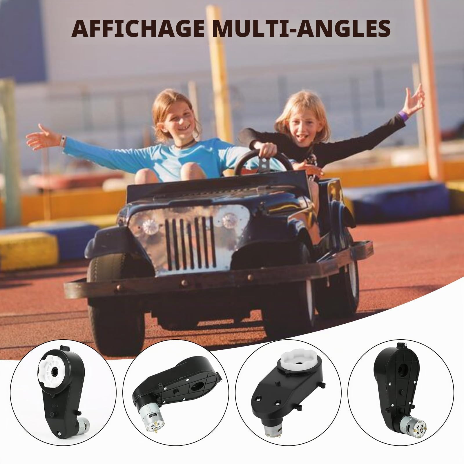 Lot de 2 moteurs électriques RS550 12 V 40 000 tr/min - Pour voiture d'enfant - Pièces de rechange