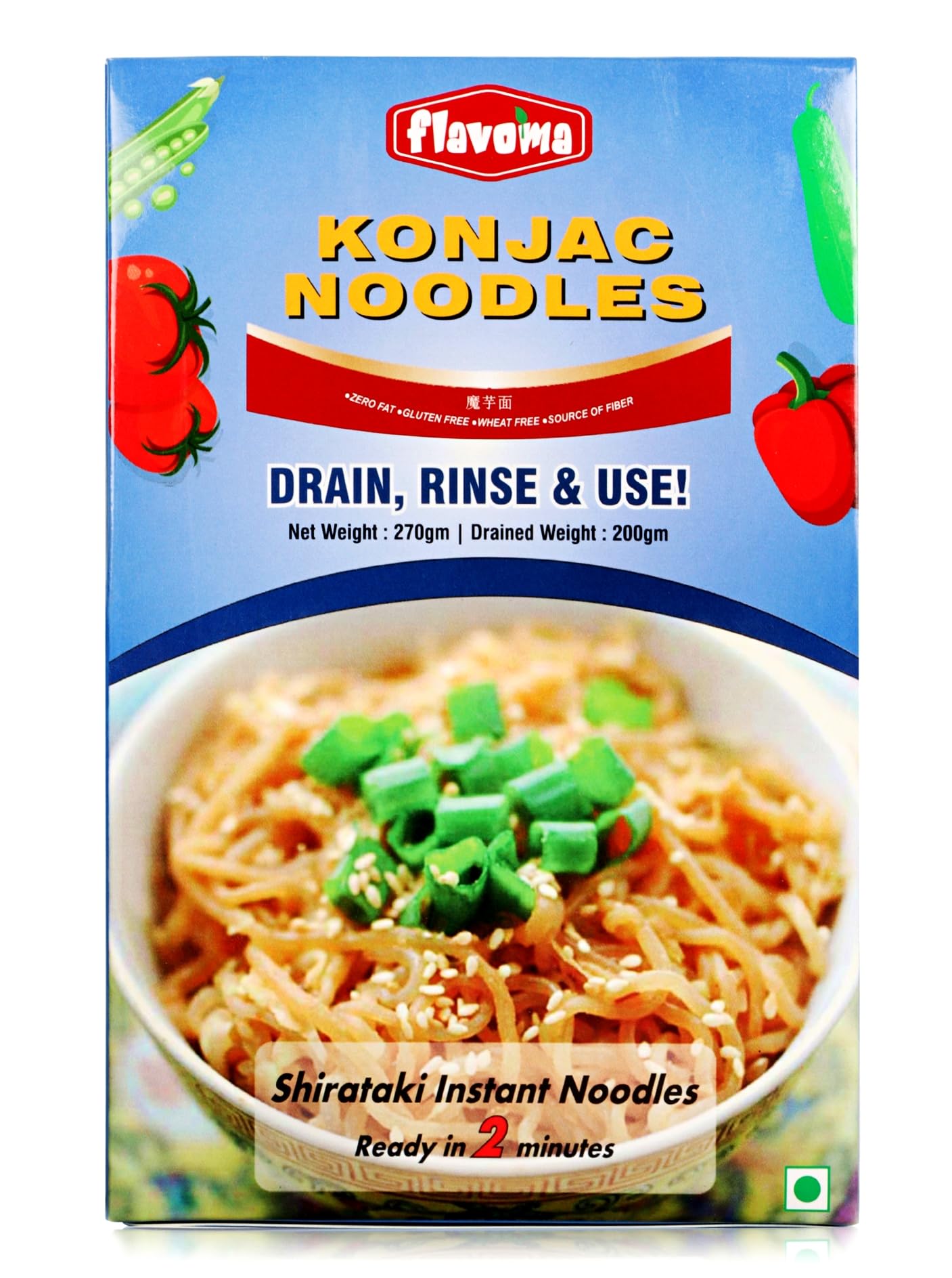Flavoma Shirataki Noodles/Konjac Noodles, 270g [Ultra Low-carb | Low-calorie | Keto-friendly | Fat-Free | Gluten-Free | Wheat Free | Source of Fiber | Miracle Noodles] (B0D9DDB5HN) Amazon Price History, Amazon Price Tracker