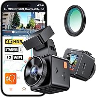Vista 1 de Vantrue Cámara frontal E1 Pro 4K Mini Dash Cam frontal, STARVIS 2 PlatePix HDR visión nocturna para automóvil, GPS WiFi 5G integrado, pantalla IPS