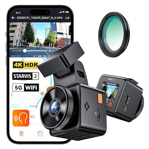 Vantrue E1 Pro 4K Mini Dash Cam Front, STARVIS 2