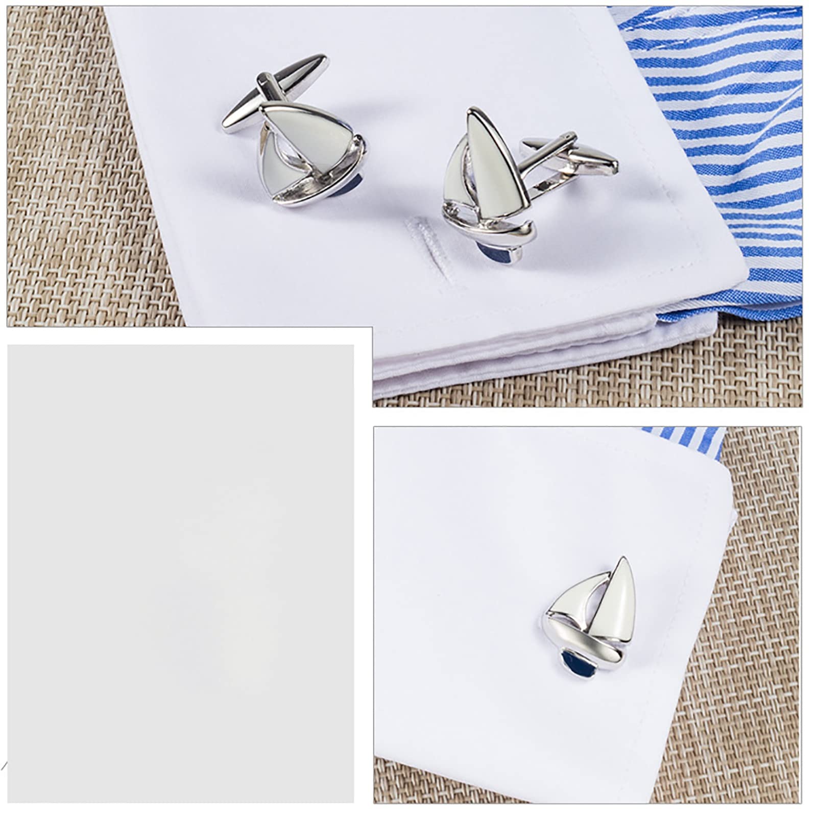 Gemelos de hombre Gemelos para camisa francesa de hombre de metal para boda, banquete