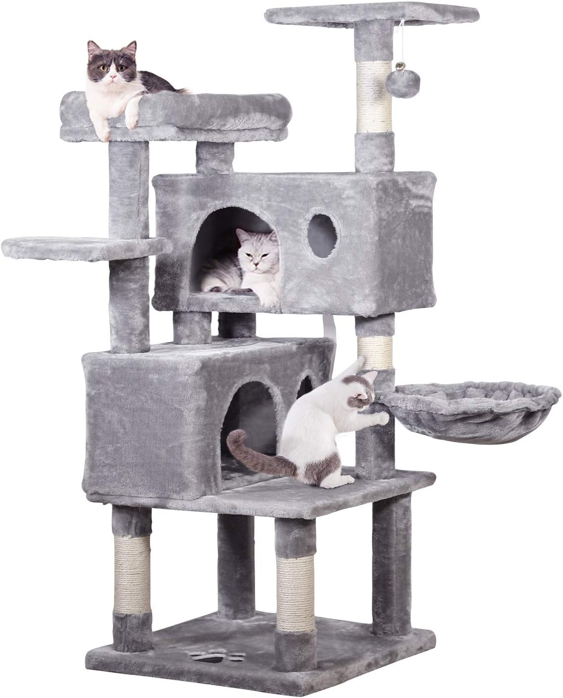 albero di gatto con condomini