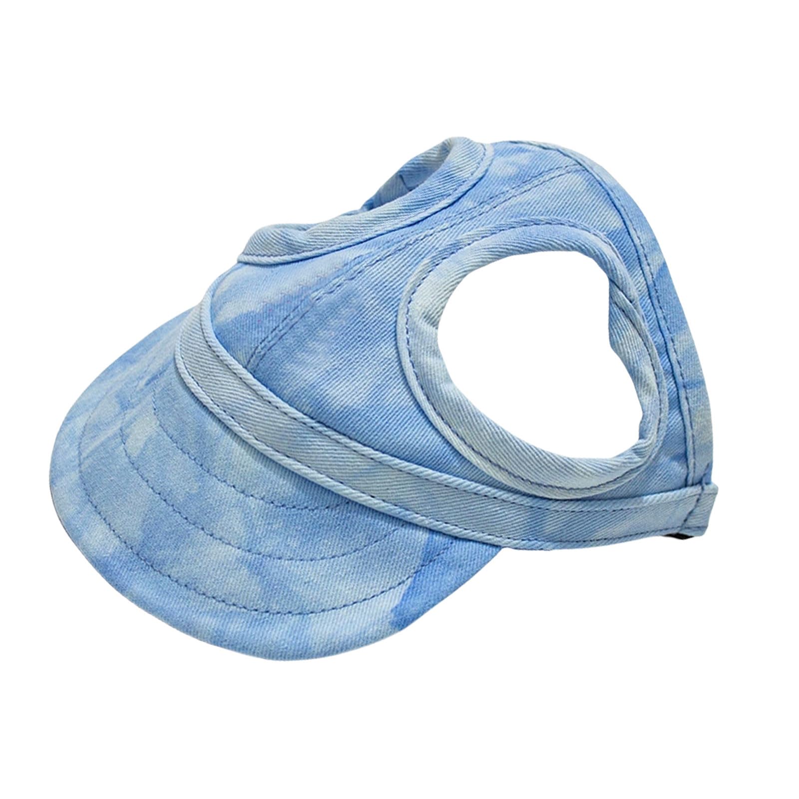 Casquette de baseball pour chien avec trous auriculaires et visière réglable S-L