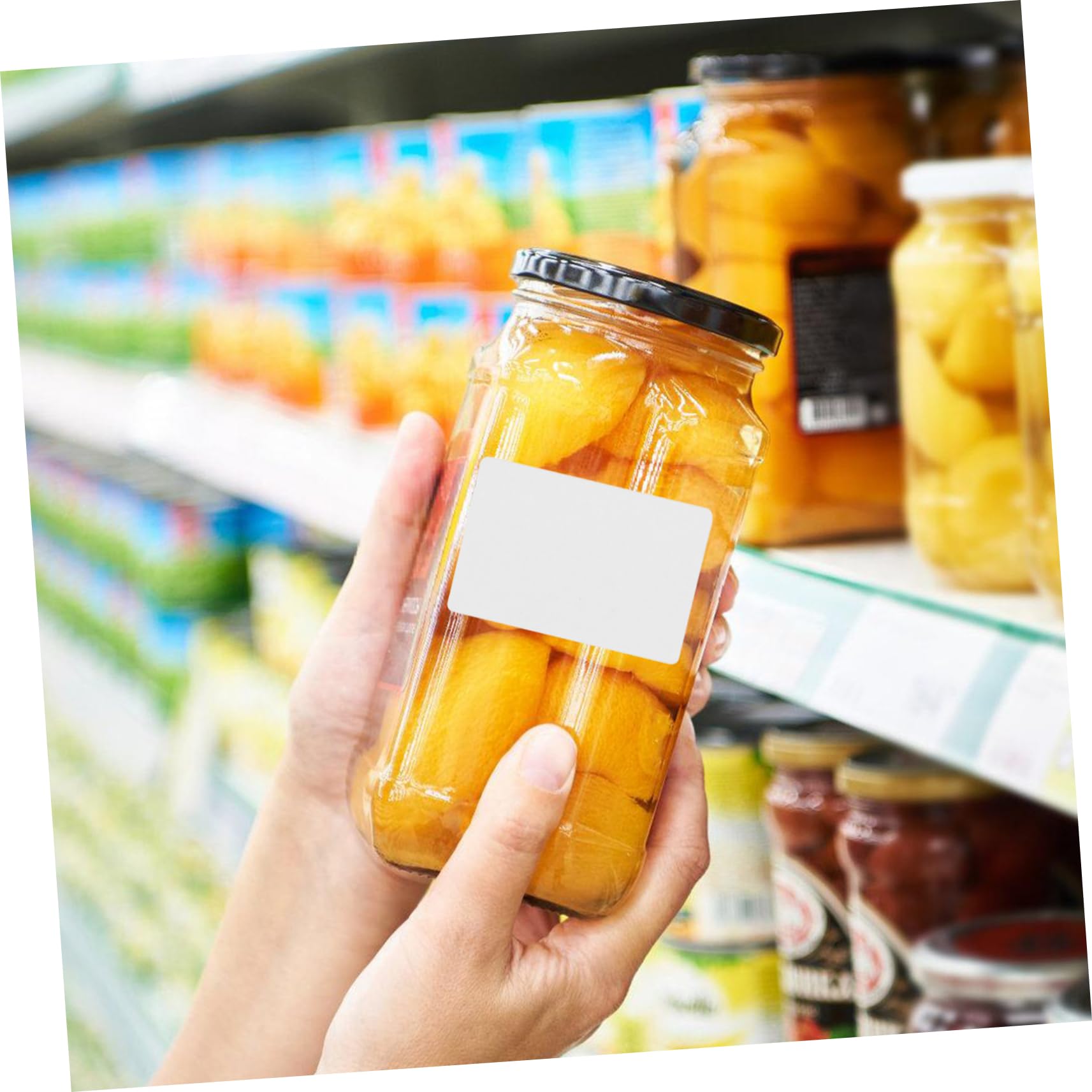 KALLORY 60x40mm Thermal Labels 700 Sheets/2 Rolls White Waterproof Oilproof Non-Slip Express Mail Shipping