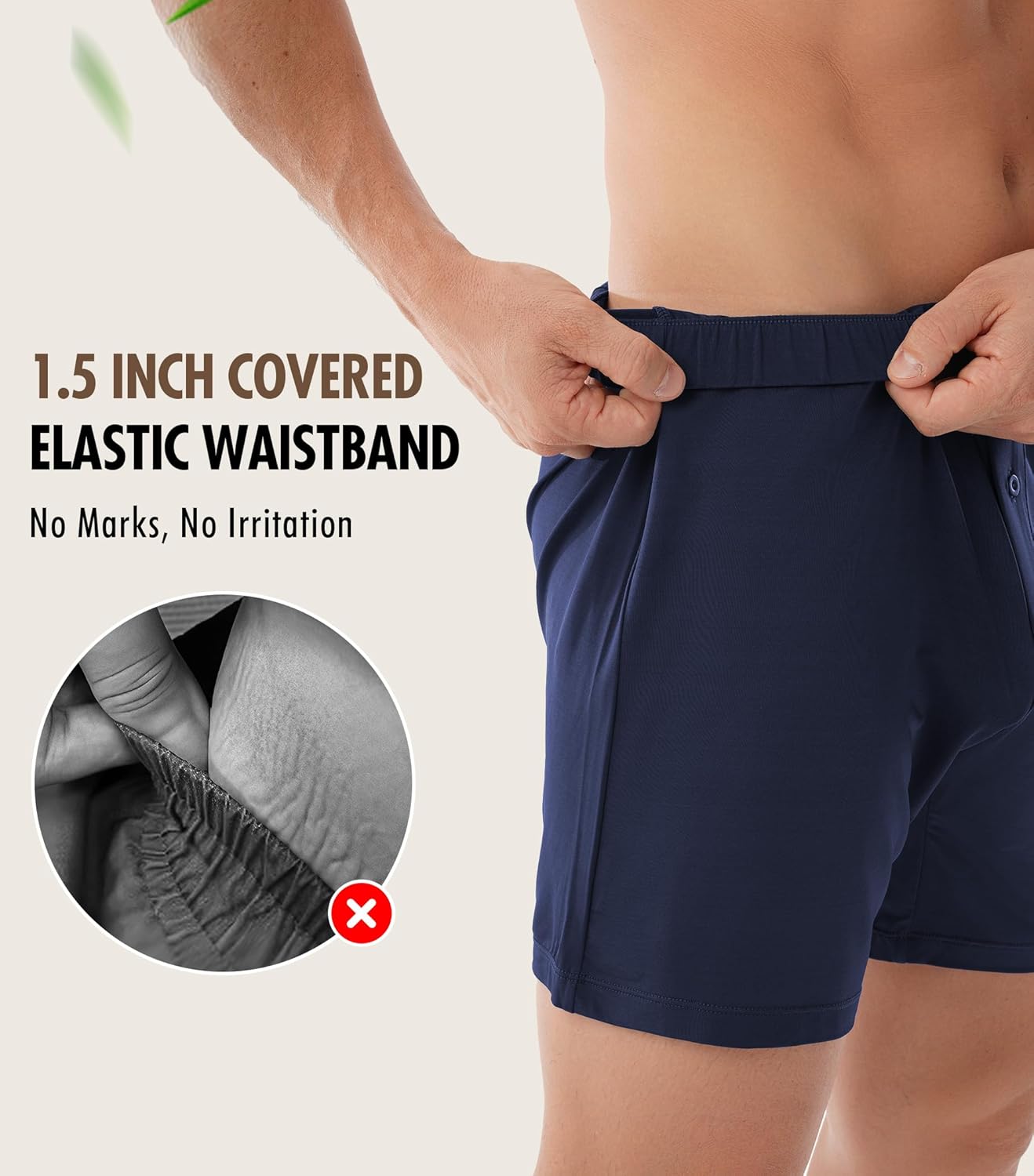 Separatec Stretch Satin Mens Boxer Shorts Buttery Soft Silk Boxers for men Breathable Loose Fit Mens Underwear 3 Pack - Image 4