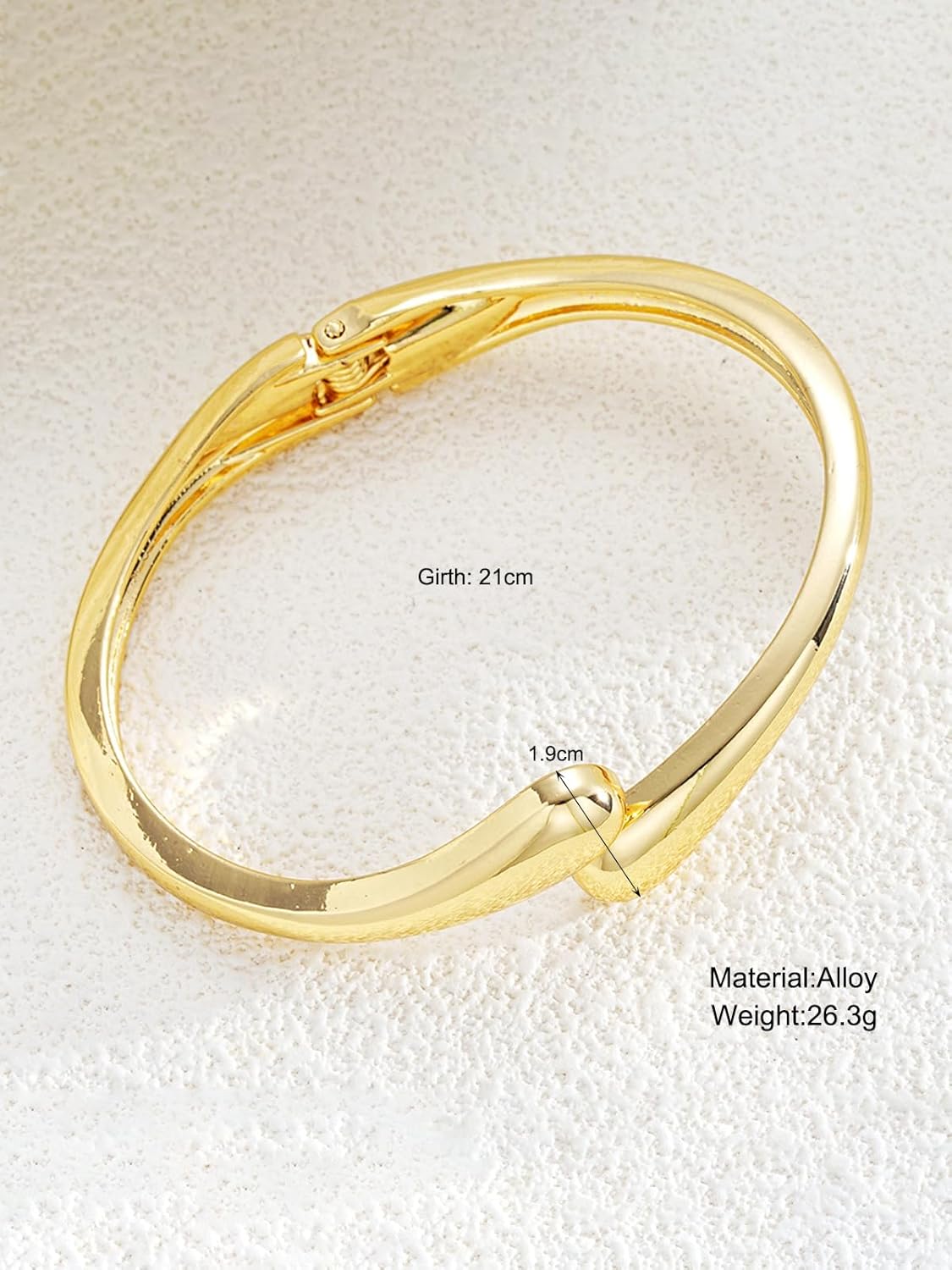 Gold Bangle Bracelets for Women Trendy Chunky Adjustable Cuff Bracelet Statement Thick Twist Waterdrop Bracelets Dainty Non Tarnish Waterproof Bracelet Fashion Jewelry Gifts - Image 7