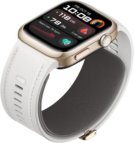 Huawei Watch D2, Montre Connectée, Mesure ambulatoire de la Pression artérielle, Analyse ECG, Surveillez fréquence Cardiaque, SpO2, fréquence respiratoire, Design Fin et léger, iOS & Android, Or - 4