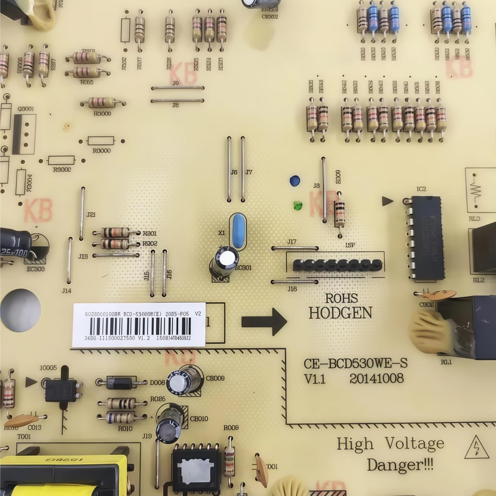 Scheda principale del frigorifero, compatibile con Midea CE-BCD530WE-S,