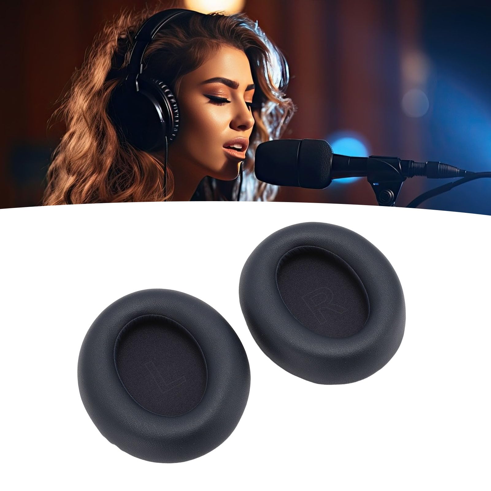 Nauszniki do Anker Soundcore Life Q30 Q35 Q30BT Q35BT, Wymienne Nauszniki Słuchawek ze skórą proteinową i pianką zapamiętującą Kształt (-2610240009412)