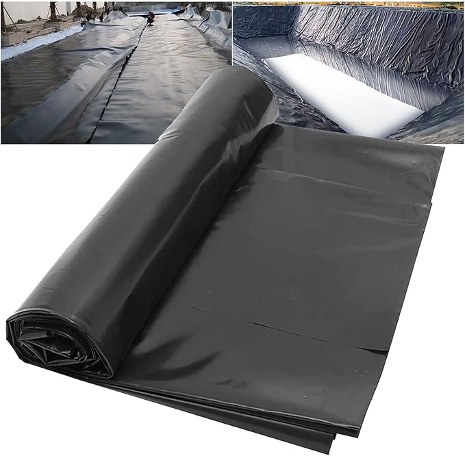 Image HDPE Pond Liner Fish Pond Skins Liners Aging-Proof Waterproof Pond Lining for Fountain Seals,Construction,Slope Protection,Stream,8 Mil Thick,6.6x23ft,9.8x13ft,13x16.5ft,13x39ft,16.5x33ft,23x29.5ft,33 Image HDPE Pond Liner Fish Pond Skins Liners Aging-Proof Waterproof Pond Lining for Fountain Seals,Construction,Slope Protection,Stream,8 Mil Thick,6.6x23ft,9.8x13ft,13x16.5ft,13x39ft,16.5x33ft,23x29.5ft,33