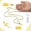Men's Cross Necklace Gold / Silver Chain with Cross Pendant Chain Christianity Jewelery Men