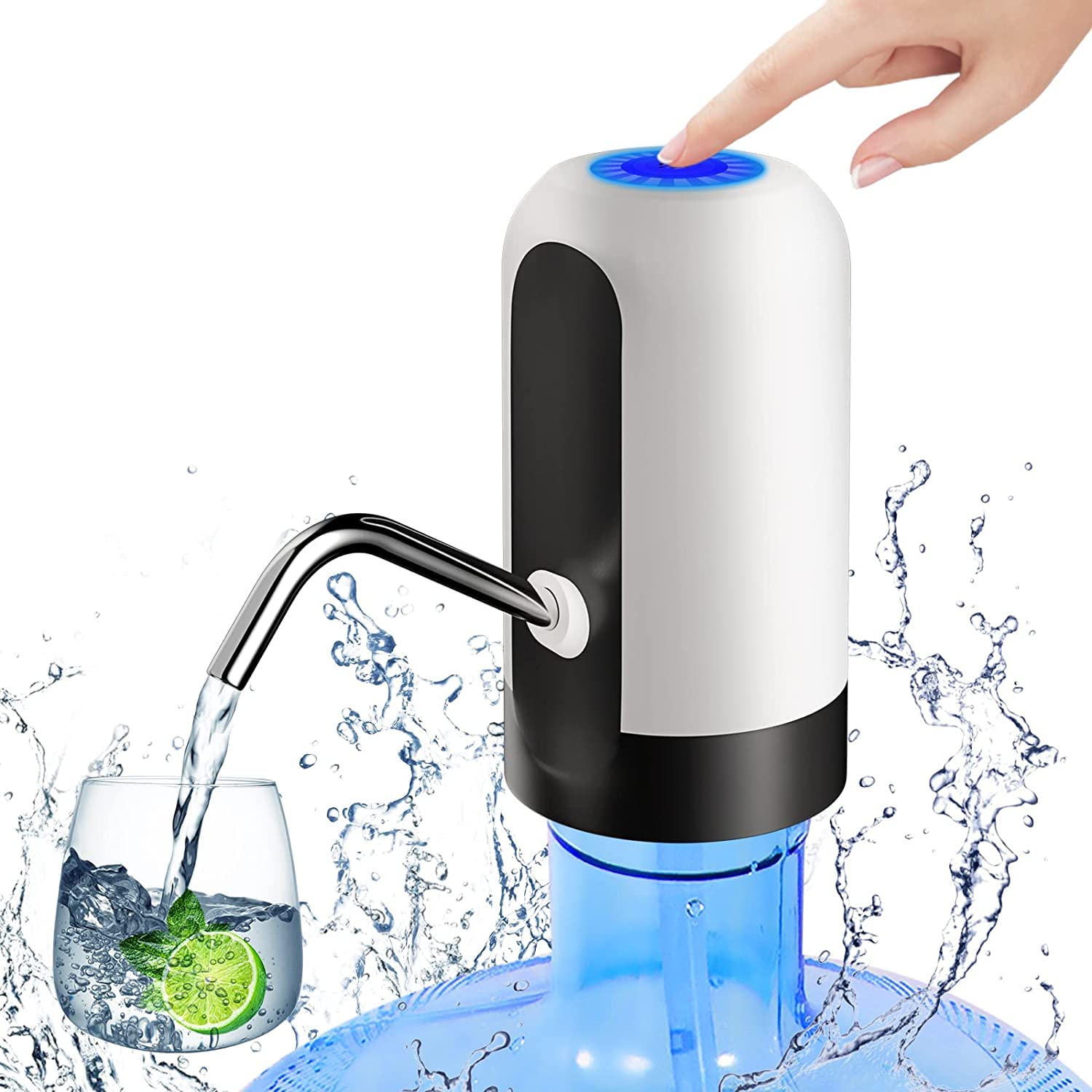 SYGA Bottled Water Dispenser, 5 Gallon Water Bottle Dispenser USB Charging Automatic Drinking Water Pump Portable Electric Water Dispenser Water Bottle Switch - White (B09PYSQ7N2) Amazon Price History, Amazon Price Tracker