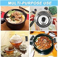 Vista 7 de 2 pares de soportes de silicona para mango de sartén caliente, fundas para mango de sartén caliente, funda de agarre para olla, mango de hierro