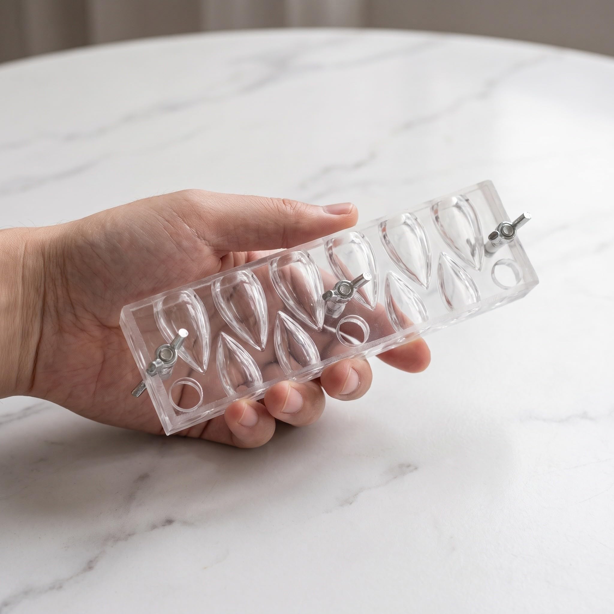 Alasum Mini Molde para Incienso de reflujo: Molde cónico de acrílico Transparente para Manualidades, aromaterapia, Ceremonias y decoración de Ocasiones Especiales.
