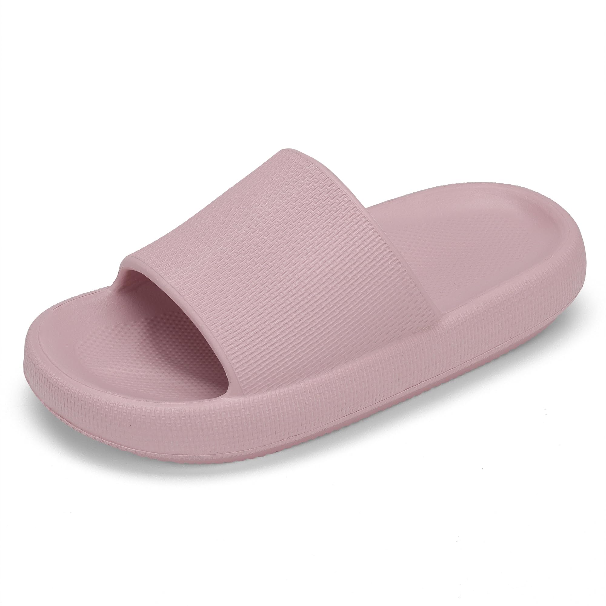 Boys and Girls Cloud Wide Slides for Kids – Non-Slip Summer Slippers Lightweight Beach, Pool, and Indoor Shower Sandals