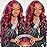 Glueless Wigs Human Hair Pre Plucked Pre Cut for Beginner 99j Burgundy Lace Front Wigs Human Hair for Black Women 5x5 Hd Body Wave Lace Closure Wigs Wear and Go Glueless Wig 22 Inch