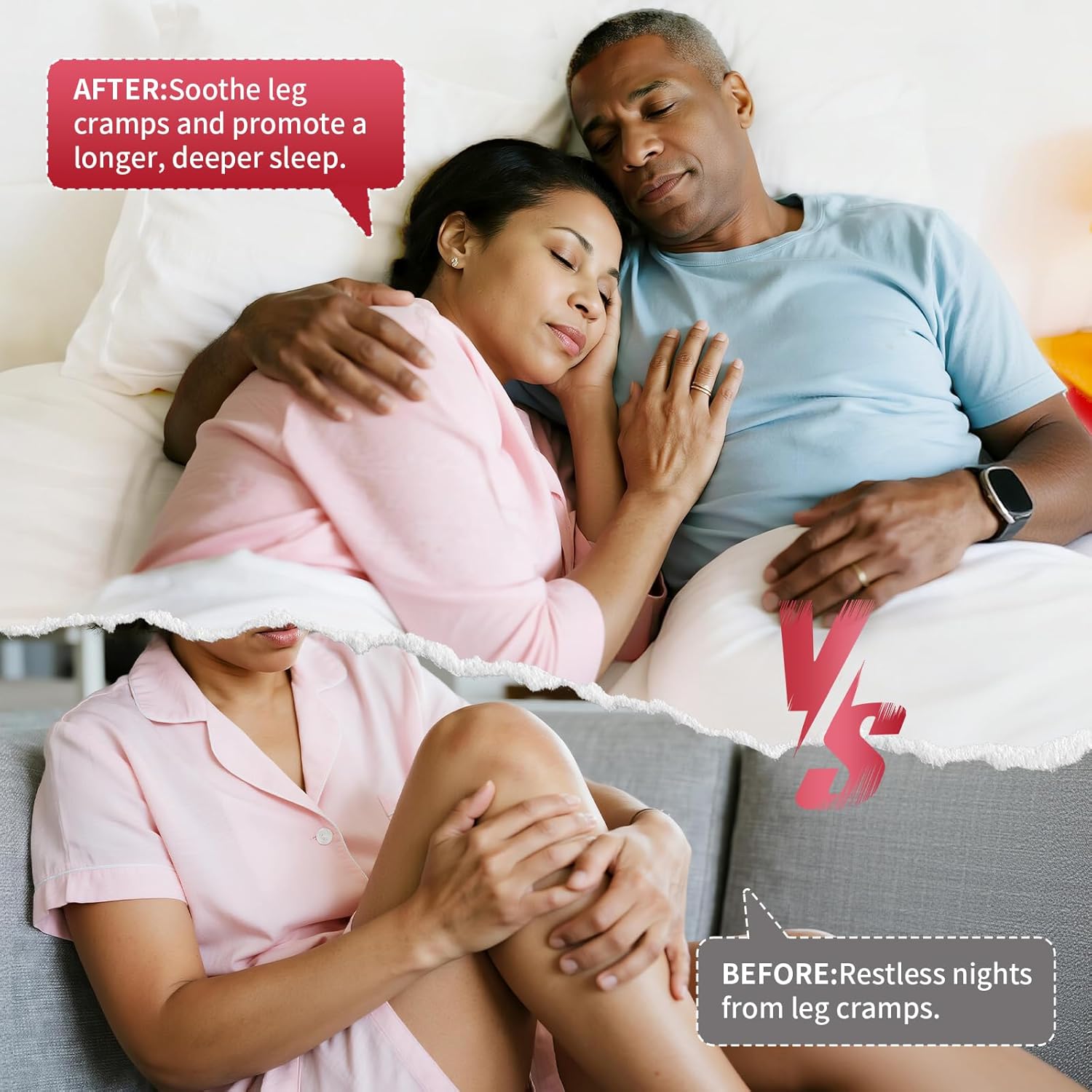 2 Pack Potassium Magnesium Gummies, Sugar Free Potassium Supplement Magnesium Glycinate 500mg, Ashwagandha, Vitamins D3, C, B6, Calcium & Zinc for Sleep, Leg Cramps & Muscle Relaxation-120 Count - Image 4