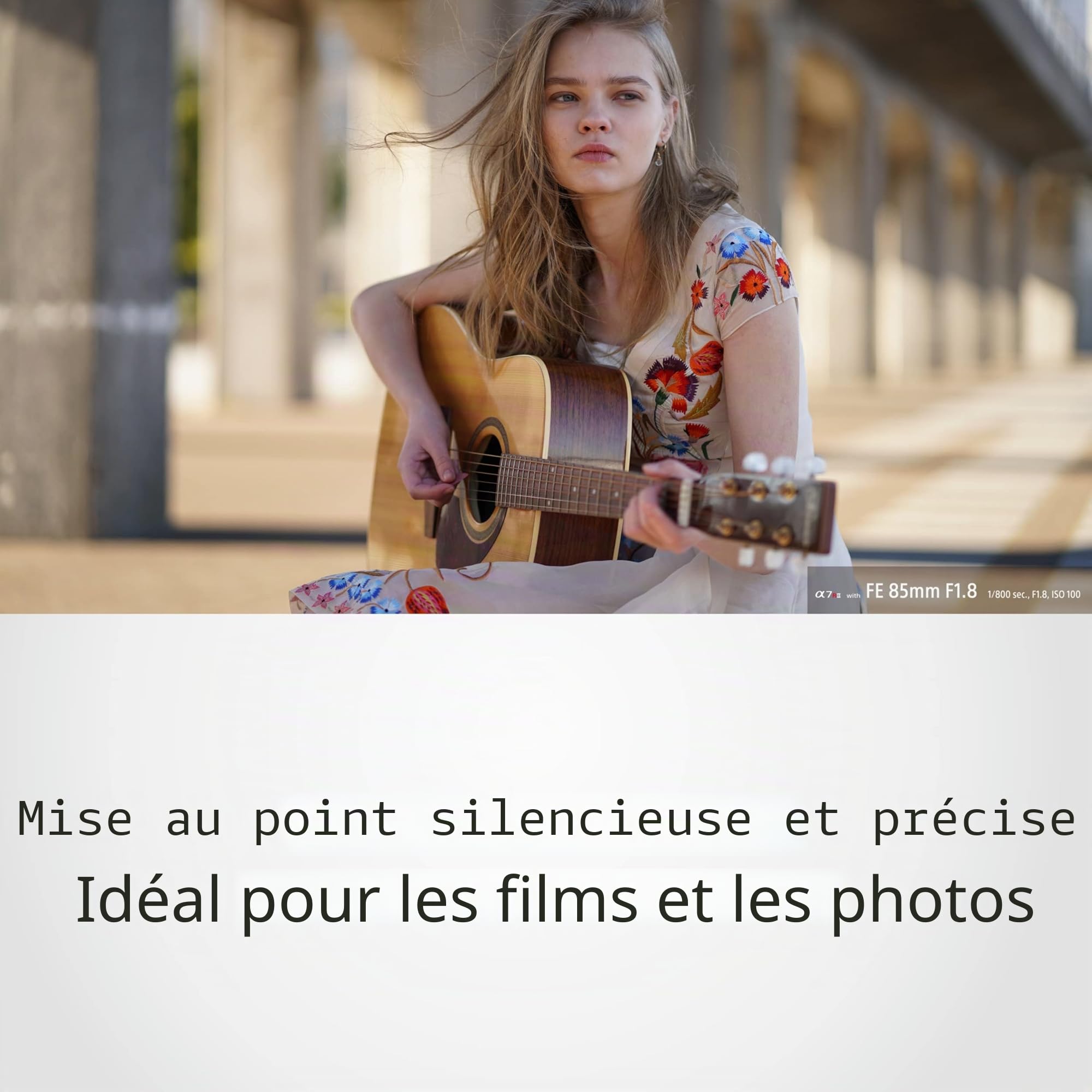 Sony SEL-85F18 Objectif de portrait à focale fixe 85 mm F/1.8 Plein format adapté aux séries A7, ZV-E10, A6000 et Nex, monture E) Noir