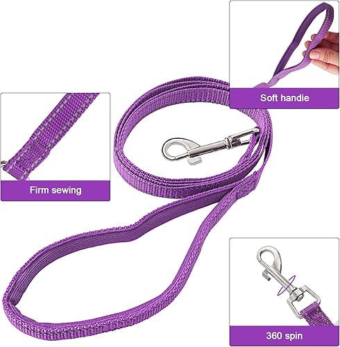 Miniatura 48 de YIMEIS - Juego de arnés de malla suave y correa, para perros pequeños y gatos, chaleco reflectante ajustable para cachorros, (talla XS, negro)