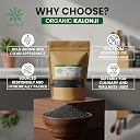 Pure Tree Certified Organic Kalonji Seeds | 100 g | Sativa Nilgella Seeds Kalonji for Hair | Kala Jeera gallery image