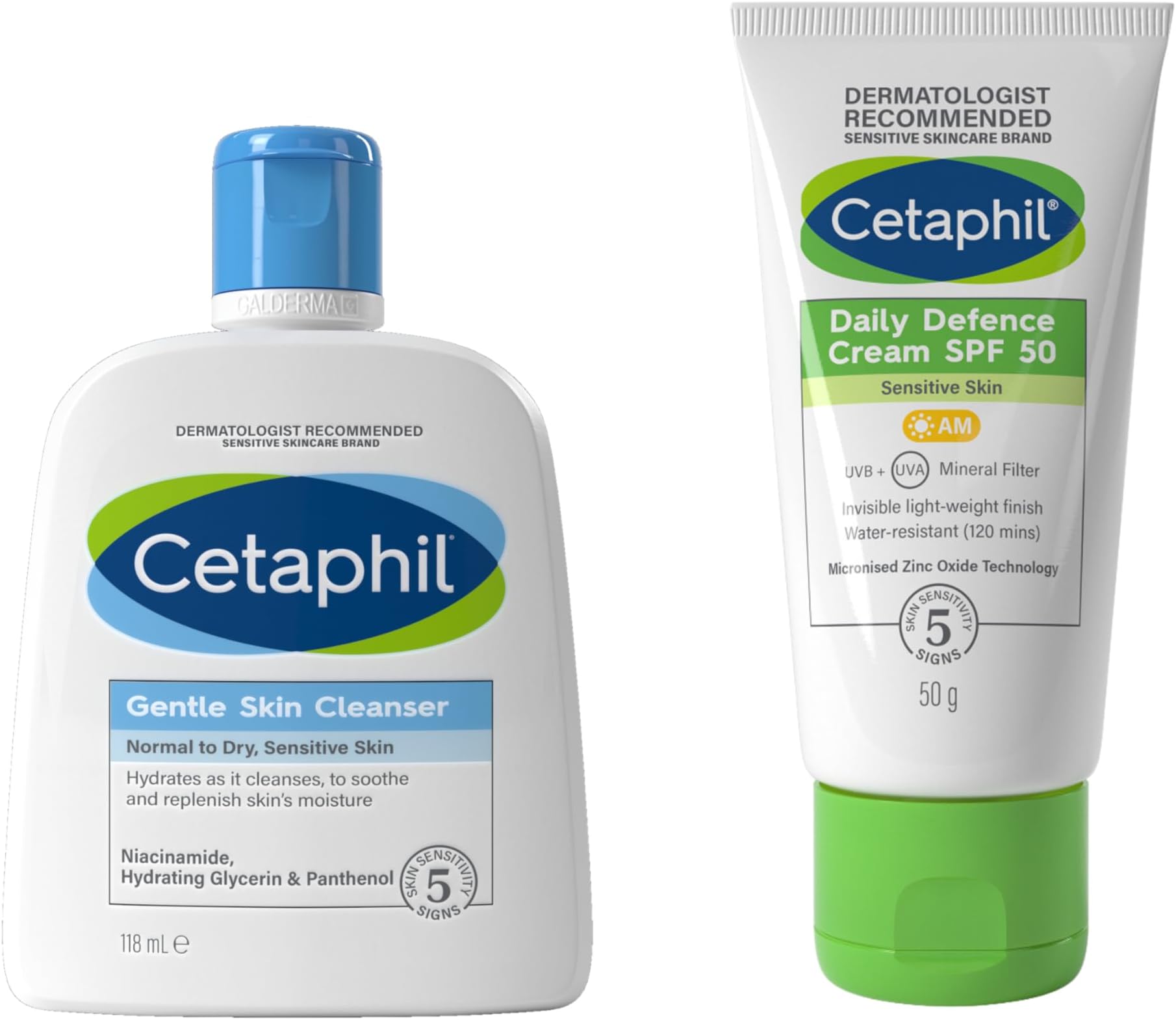 Daily Defence SPF for Sensitive Skin, SPF 30 Moisturiser/SPF 50 Mineral Sunscreen