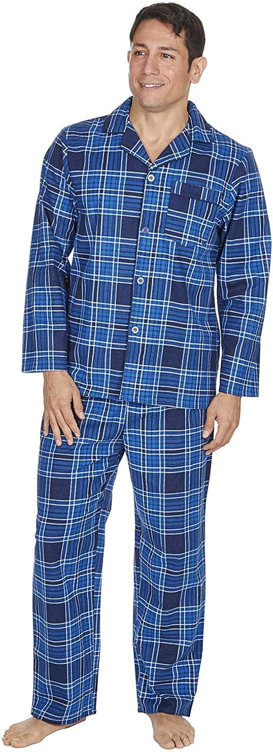 Brushed cotton mens pjs Clearance