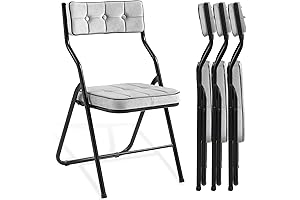 HOMEFUN Foldable Dining Chairs with Cushion